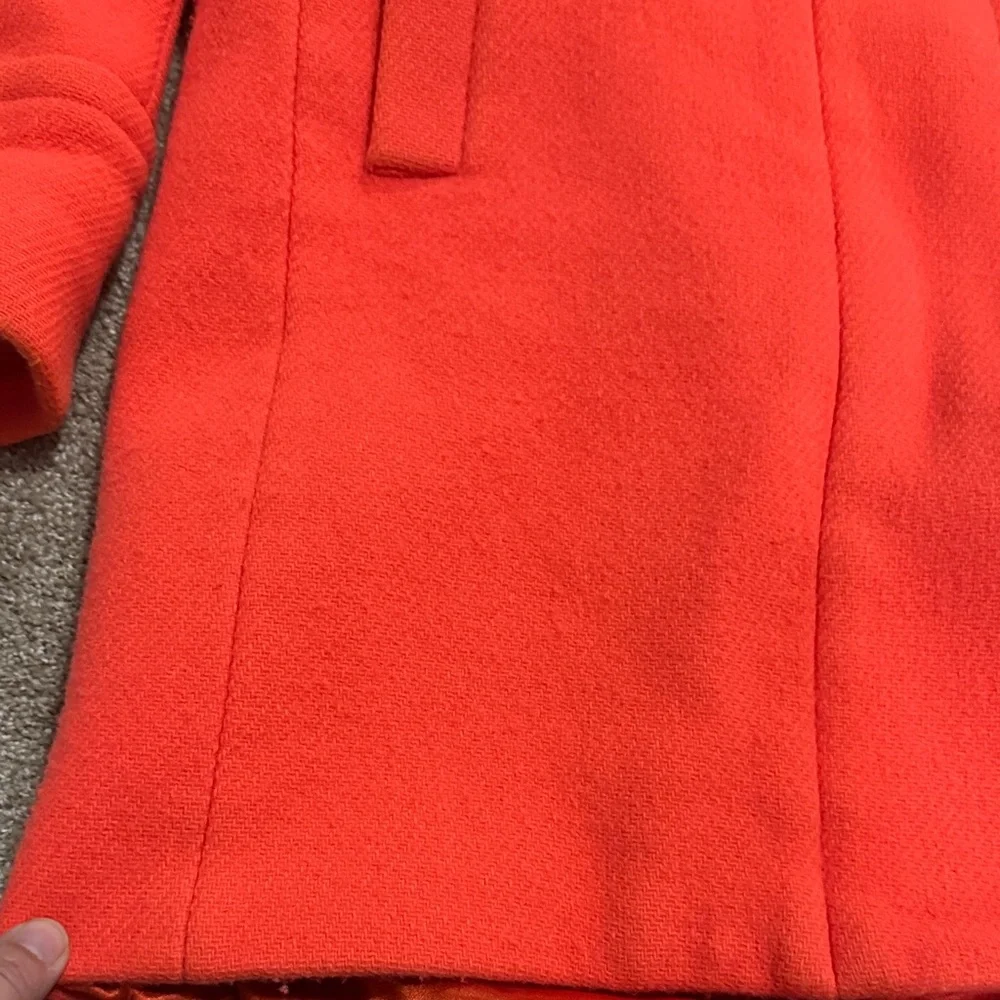 J Crew Vibrant Orange Coat